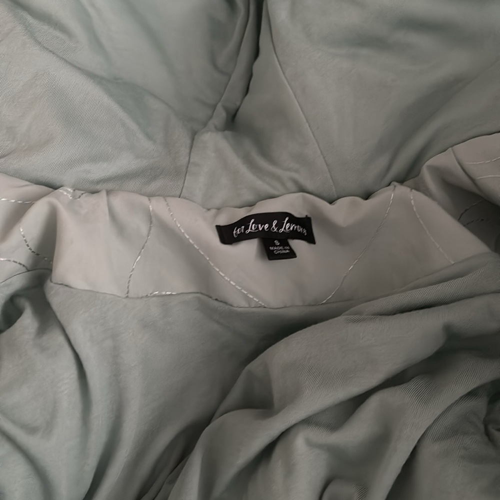[For Love & Lemon] Heart Long Coat - Green (USED) Size: S